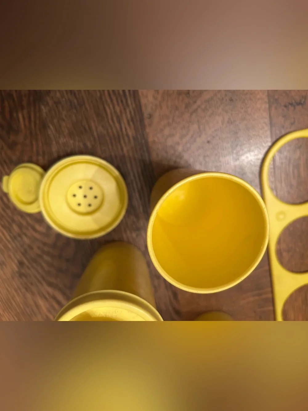 Tupperware bright yellow